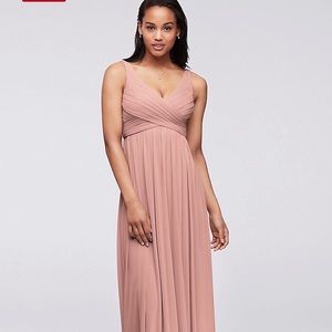 Bridesmaid long mesh dress
